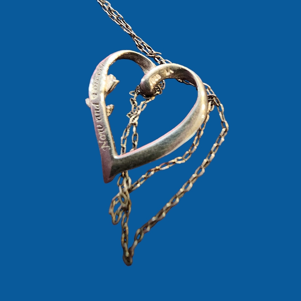 Best Friend Necklace 925 Sterling Silver Open Heart A Best Friend From Italy View 2